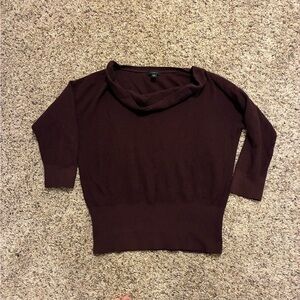 Ann Taylor Women's Sweater in Deep plum